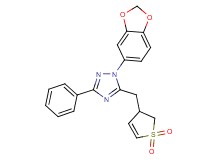 1-(1,3-benzodioxol-5-yl)-5-[(1,1-dioxido-2,3-dihydro-3-thienyl)methyl]-3-phenyl-1H-1,2,4-triazole