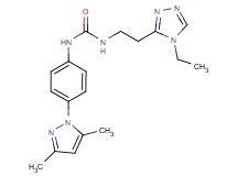 N-[4-(3,5-dimethyl-1H-pyrazol-1-yl)phenyl]-N'-[2-(4-ethyl-4H-1,2,4-triazol-3-yl)ethyl]urea