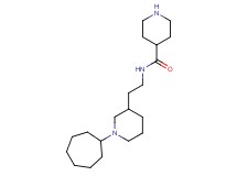 N-[2-(1-cycloheptyl-3-piperidinyl)ethyl]-4-piperidinecarboxamide dihydrochloride