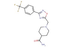 1-({3-[4-(trifluoromethyl)phenyl]-1,2,4-oxadiazol-5-yl}methyl)-4-piperidinecarboxamide