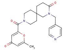 9-[(6-methyl-4-oxo-4H-pyran-2-yl)carbonyl]-2-(pyridin-4-ylmethyl)-2,9-diazaspiro[5.5]undecan-3-one