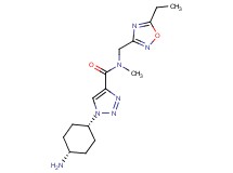 1-(cis-4-aminocyclohexyl)-N-[(5-ethyl-1,2,4-oxadiazol-3-yl)methyl]-N-methyl-1H-1,2,3-triazole-4-carboxamide