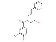 4-chloro-N-(2-hydroxyethyl)-3-methyl-N-[(2E)-3-phenylprop-2-en-1-yl]benzamide