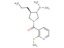 (3S*,4R*)-N,N-dimethyl-1-{[2-(methylthio)pyridin-3-yl]carbonyl}-4-propylpyrrolidin-3-amine
