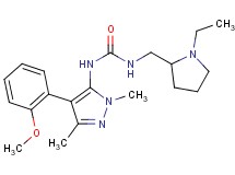 N-[(1-ethylpyrrolidin-2-yl)methyl]-N'-[4-(2-methoxyphenyl)-1,3-dimethyl-1H-pyrazol-5-yl]urea