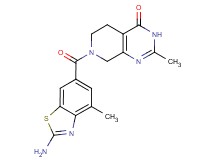 7-[(2-amino-4-methyl-1,3-benzothiazol-6-yl)carbonyl]-2-methyl-5,6,7,8-tetrahydropyrido[3,4-d]pyrimidin-4(3H)-one