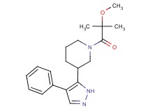 1-(2-methoxy-2-methylpropanoyl)-3-(4-phenyl-1H-pyrazol-5-yl)piperidine
