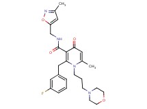 2-(3-fluorobenzyl)-6-methyl-N-[(3-methyl-5-isoxazolyl)methyl]-1-[3-(4-morpholinyl)propyl]-4-oxo-1,4-dihydro-3-pyridinecarboxamide