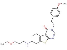 7-[(3-ethoxypropyl)amino]-3-[2-(4-methoxyphenyl)ethyl]-5,6,7,8-tetrahydro[1]benzothieno[2,3-d]pyrimidin-4(3H)-one