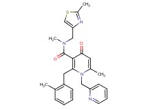 N,6-dimethyl-2-(2-methylbenzyl)-N-[(2-methyl-1,3-thiazol-4-yl)methyl]-4-oxo-1-(2-pyridinylmethyl)-1,4-dihydro-3-pyridinecarboxamide