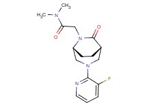2-[(1S*,5R*)-3-(3-fluoro-2-pyridinyl)-7-oxo-3,6-diazabicyclo[3.2.2]non-6-yl]-N,N-dimethylacetamide
