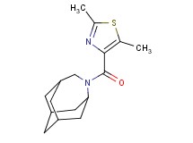 4-[(2,5-dimethyl-1,3-thiazol-4-yl)carbonyl]-4-azatricyclo[4.3.1.1~3,8~]undecane