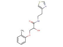 2-hydroxy-3-(2-methylphenoxy)-N-[2-(1,3-thiazol-4-yl)ethyl]propanamide