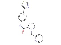 1-(2-pyridinylmethyl)-N-[4-(1,3-thiazol-4-yl)phenyl]prolinamide