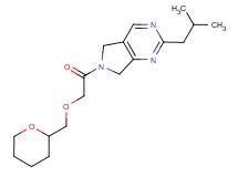 2-isobutyl-6-[(tetrahydro-2H-pyran-2-ylmethoxy)acetyl]-6,7-dihydro-5H-pyrrolo[3,4-d]pyrimidine