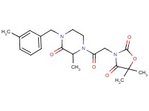 5,5-dimethyl-3-{2-[2-methyl-4-(3-methylbenzyl)-3-oxopiperazin-1-yl]-2-oxoethyl}-1,3-oxazolidine-2,4-dione