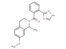 7-methoxy-1-methyl-2-[2-(1H-1,2,4-triazol-3-yl)benzoyl]-1,2,3,4-tetrahydroisoquinoline