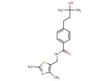 N-[(2,4-dimethyl-1,3-thiazol-5-yl)methyl]-4-(3-hydroxy-3-methylbutyl)benzamide