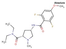 (4S)-4-[(2,6-difluoro-4-methoxybenzoyl)amino]-N,N-diethyl-1-methyl-L-prolinamide