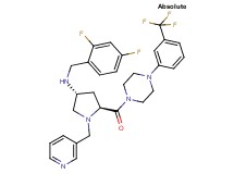 (3R,5S)-N-(2,4-difluorobenzyl)-1-(3-pyridinylmethyl)-5-({4-[3-(trifluoromethyl)phenyl]-1-piperazinyl}carbonyl)-3-pyrrolidinamine