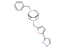 (1S*,5R*)-6-benzyl-3-{[5-(1H-pyrazol-3-yl)-2-furyl]methyl}-3,6-diazabicyclo[3.2.2]nonane