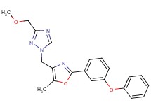 3-(methoxymethyl)-1-{[5-methyl-2-(3-phenoxyphenyl)-1,3-oxazol-4-yl]methyl}-1H-1,2,4-triazole