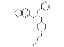 (2,3-dihydro-1-benzofuran-5-ylmethyl){[1-(2-methoxyethyl)-4-piperidinyl]methyl}(4-pyridinylmethyl)amine
