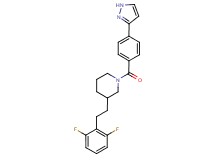 3-[2-(2,6-difluorophenyl)ethyl]-1-[4-(1H-pyrazol-3-yl)benzoyl]piperidine