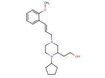 2-{1-cyclopentyl-4-[(2E)-3-(2-methoxyphenyl)-2-propen-1-yl]-2-piperazinyl}ethanol