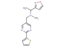 (1-isoxazol-3-ylethyl)methyl{[2-(2-thienyl)pyrimidin-5-yl]methyl}amine