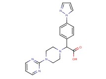 [4-(1H-pyrazol-1-yl)phenyl](4-pyrimidin-2-ylpiperazin-1-yl)acetic acid