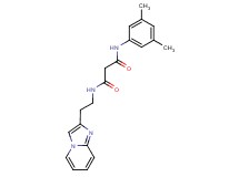N-(3,5-dimethylphenyl)-N'-(2-imidazo[1,2-a]pyridin-2-ylethyl)malonamide