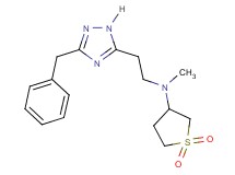N-[2-(3-benzyl-1H-1,2,4-triazol-5-yl)ethyl]-N-methyltetrahydrothiophen-3-amine 1,1-dioxide