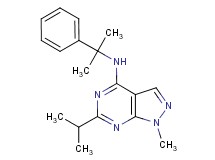 6-isopropyl-1-methyl-N-(1-methyl-1-phenylethyl)-1H-pyrazolo[3,4-d]pyrimidin-4-amine