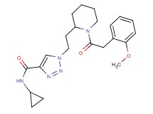 N-cyclopropyl-1-(2-{1-[(2-methoxyphenyl)acetyl]-2-piperidinyl}ethyl)-1H-1,2,3-triazole-4-carboxamide