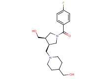 ((3R*,4R*)-1-(4-fluorobenzoyl)-4-{[4-(hydroxymethyl)piperidin-1-yl]methyl}pyrrolidin-3-yl)methanol