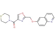 6-{[4-(4-thiomorpholinylcarbonyl)-1,3-oxazol-2-yl]methoxy}quinoline