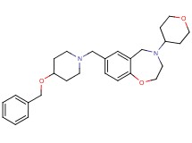 7-{[4-(benzyloxy)-1-piperidinyl]methyl}-4-(tetrahydro-2H-pyran-4-yl)-2,3,4,5-tetrahydro-1,4-benzoxazepine