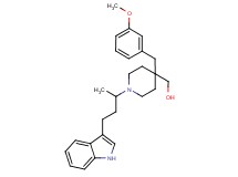 [1-[3-(1H-indol-3-yl)-1-methylpropyl]-4-(3-methoxybenzyl)-4-piperidinyl]methanol