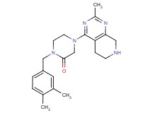 1-(3,4-dimethylbenzyl)-4-(2-methyl-5,6,7,8-tetrahydropyrido[3,4-d]pyrimidin-4-yl)piperazin-2-one