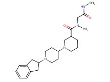 1'-(2,3-dihydro-1H-inden-2-yl)-N-methyl-N-[2-(methylamino)-2-oxoethyl]-1,4'-bipiperidine-3-carboxamide