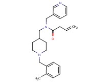 N-{[1-(2-methylbenzyl)-4-piperidinyl]methyl}-N-(3-pyridinylmethyl)-3-butenamide