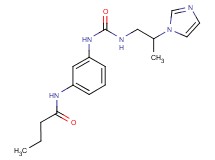 N-{3-[({[2-(1H-imidazol-1-yl)propyl]amino}carbonyl)amino]phenyl}butanamide