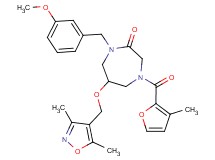 6-[(3,5-dimethyl-4-isoxazolyl)methoxy]-1-(3-methoxybenzyl)-4-(3-methyl-2-furoyl)-1,4-diazepan-2-one