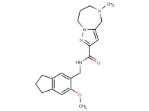 N-[(6-methoxy-2,3-dihydro-1H-inden-5-yl)methyl]-5-methyl-5,6,7,8-tetrahydro-4H-pyrazolo[1,5-a][1,4]diazepine-2-carboxamide