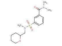 N,N-dimethyl-3-{[methyl(tetrahydro-2H-pyran-2-ylmethyl)amino]sulfonyl}benzamide