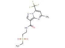 N-[2-(ethylsulfonyl)ethyl]-5-methyl-7-(trifluoromethyl)pyrazolo[1,5-a]pyrimidine-3-carboxamide