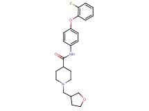 N-[4-(2-fluorophenoxy)phenyl]-1-(tetrahydro-3-furanylmethyl)-4-piperidinecarboxamide