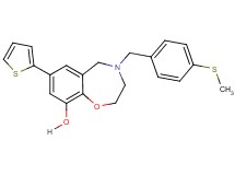4-[4-(methylthio)benzyl]-7-(2-thienyl)-2,3,4,5-tetrahydro-1,4-benzoxazepin-9-ol