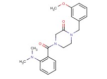 4-[2-(dimethylamino)benzoyl]-1-(3-methoxybenzyl)-2-piperazinone
